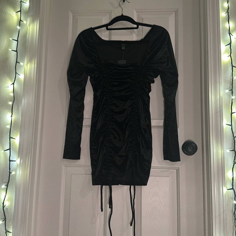 Long-Sleeve Little Black Dress